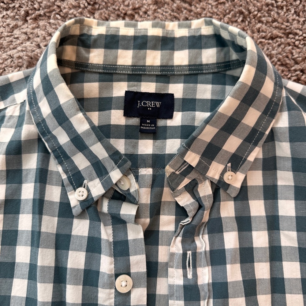 Men’s Gingham Button Down Size Medium